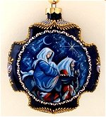 Mary and Joseph Christmas Ornament